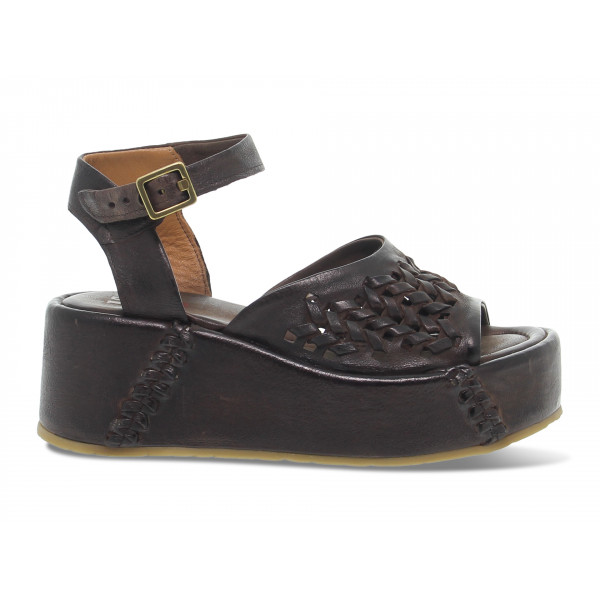 Zeppa A.S.98 - marrone scuro Donna Zeppa