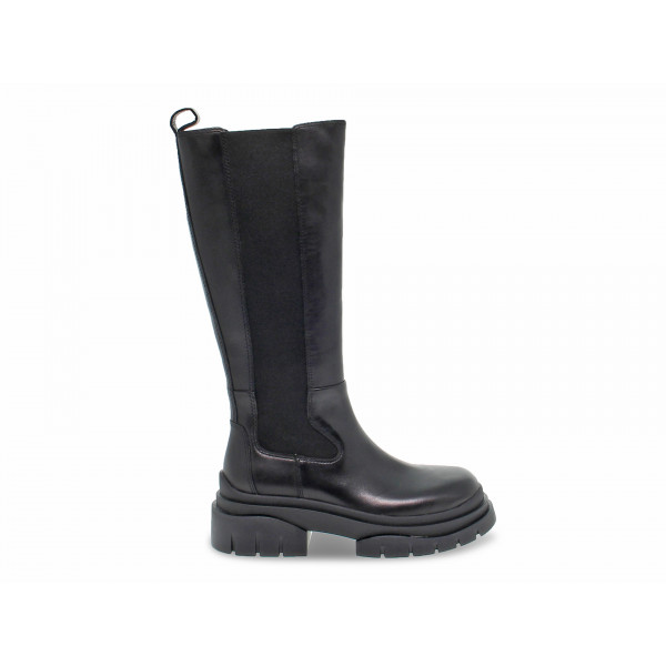 Stivale Ash STONE BOOT in pelle nero Donna Stivale