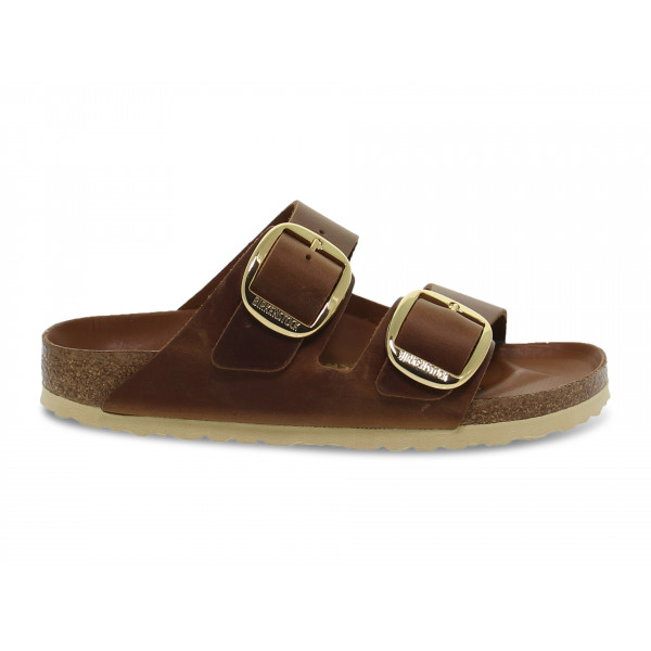 Sandalo basso Birkenstock ARIZONA BIG BUCKLE in pelle cuoio