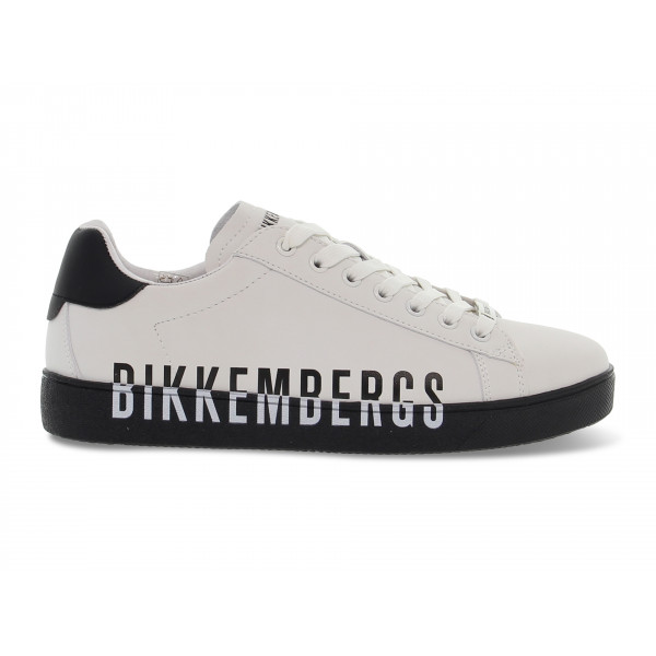 Sneakers Bikkembergs EXTRALIGHT in microfibra bianco e nero Uomo Sneakers