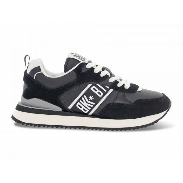 Sneakers Bikkembergs in ecopelle e camoscio nero e bianco