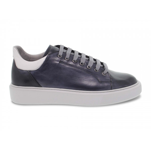 Sneakers Brecos WIMBLEDON in pelle blu e grigio Uomo Sneakers
