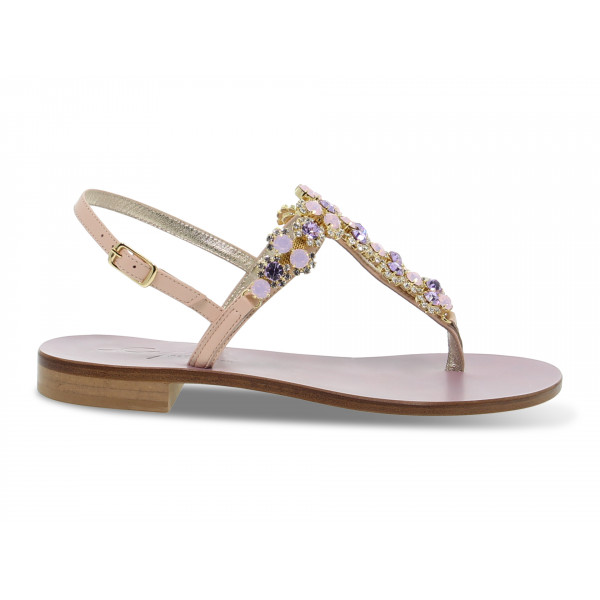 Sandalo basso Capri - carne e lilla Donna Sandalo basso