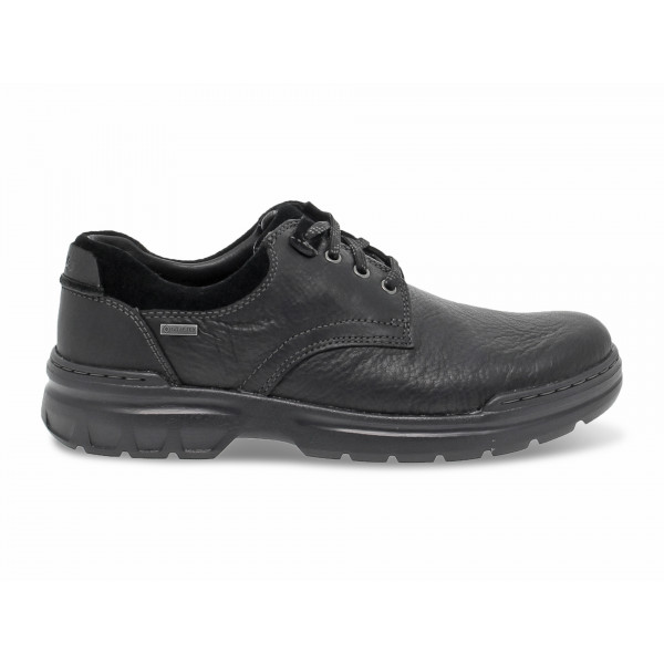 Stringata Clarks ROCKIE2 LOW GTX in pelle e camoscio nero Uomo Stringata