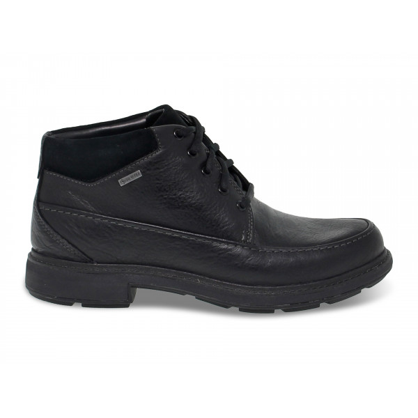 Polacco Clarks GORETEX in pelle nero Uomo Polacco