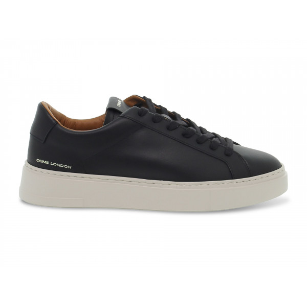 Sneakers Crime London WEIGHTLESS LOW TOP in pelle nero Uomo Sneakers
