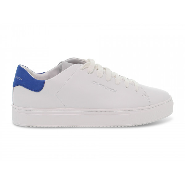 Sneakers Crime London UNITY LOW TOP in pelle bianco e blu