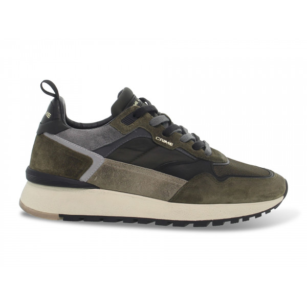 Sneakers Crime London - verde scuro e grigio Uomo Sneakers