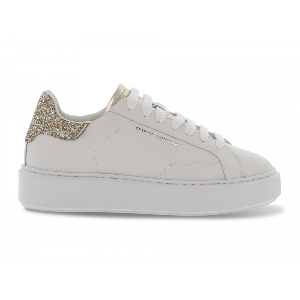 Sneakers Crime London - bianco e oro Donna Sneakers