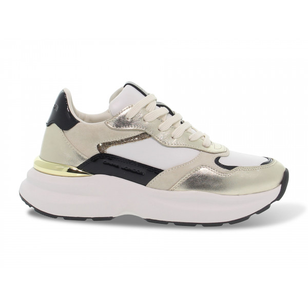 Sneakers Crime London - bianco e oro Donna Sneakers
