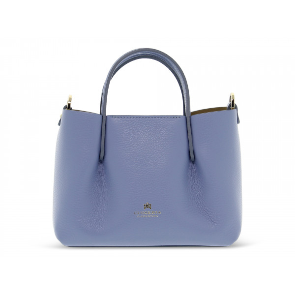 Borsa a mano Cuoieria Fiorentina CANDY MINI TOTE BAG in pelle azzurro Donna Borsa a mano