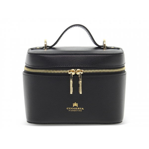 Beauty case Cuoieria Fiorentina SMALL BEAUTY CASE in saffiano nero Donna Beauty case