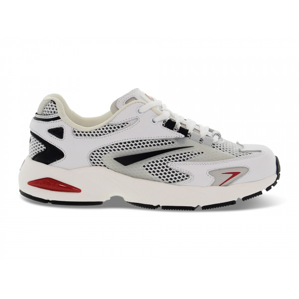 Sneakers D.A.T.E. SN23 in pelle e rete bianco e nero Uomo Sneakers