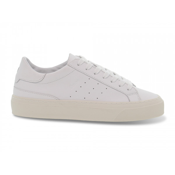 Sneakers D.A.T.E. SONICA CALF in pelle bianco Donna Sneakers