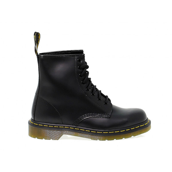 Polacco Dr. Martens 8 EYE BOOT BLACK SMOOTH in pelle nero Donna Polacco
