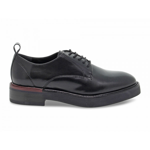 Scarpa bassa Emanuèlle Vee SCARPA ALLACCIATA in pelle nero Donna Scarpa bassa