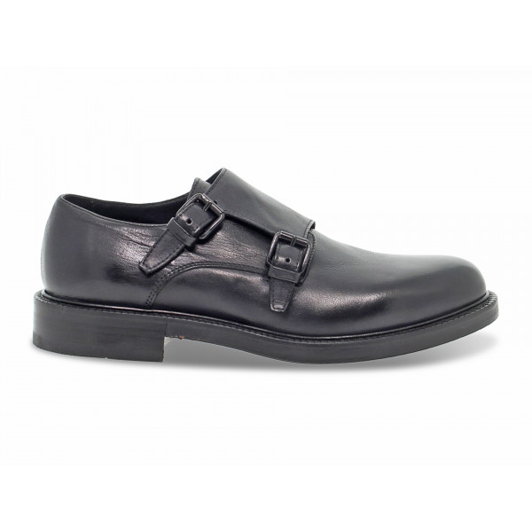 Senza stringhe Ernesto Dolani STILE INGLESE in pelle nero Uomo Senza stringhe
