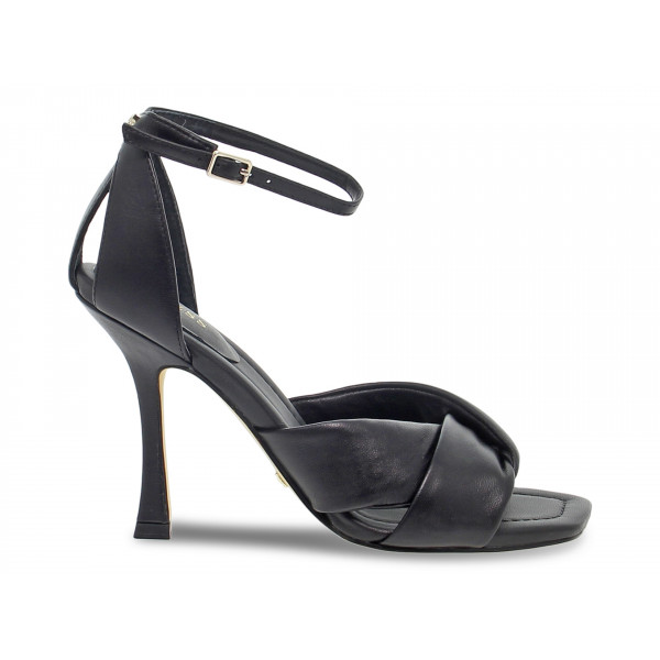 Sandalo con tacco Guess SANDALO GUCCI in pelle nero Donna Sandalo con tacco