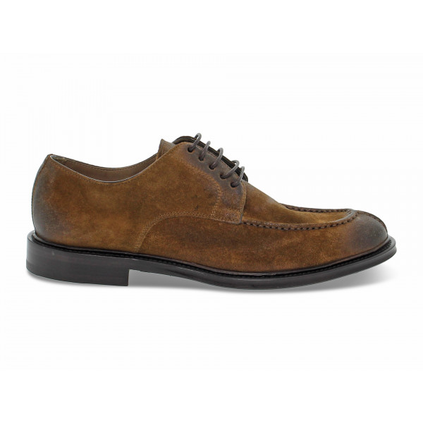 Stringata Guidi Calzature STILE INGLESE PARABOOT in camoscio cuoio Uomo Stringata