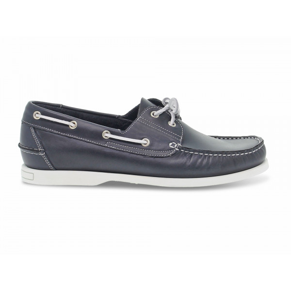 Stringata Guidi Calzature BARCA in pelle blu Uomo Stringata