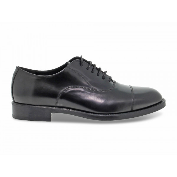 Stringata Guidi Calzature STILE INGLESE in spazzolato nero Uomo Stringata