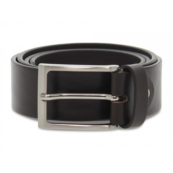 Cintura Guidi Calzature CUOIO MADE IN ITALY H35 in pelle testa di moro Uomo Cintura