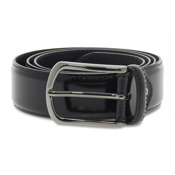 Cintura Guidi Calzature MADE IN ITALY H35 in spazzolato nero Uomo Cintura
