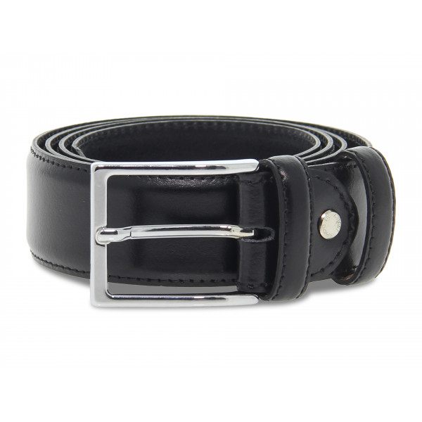 Cintura Guidi Calzature MADE IN ITALY H35 in vitello nero Uomo Cintura