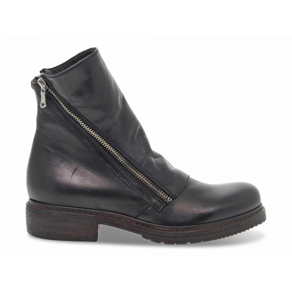 Polacco Guidi Calzature BEATLES 2 ZIP in pelle nero Donna Polacco