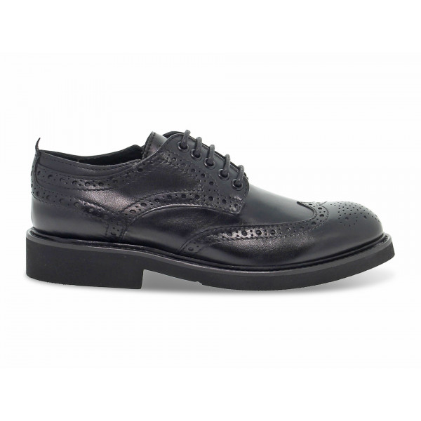Scarpa bassa Guidi Calzature DERBY INGLESE in pelle nero Donna Scarpa bassa