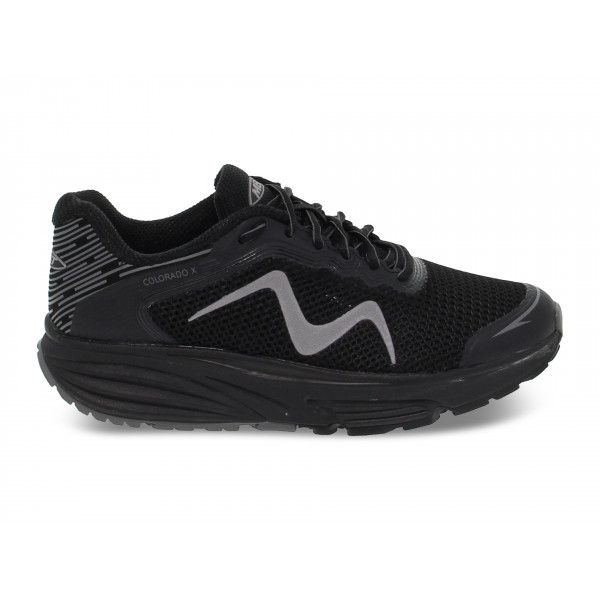 Sneakers MBT COLORADO X W in nylon e ecopelle nero e grigio