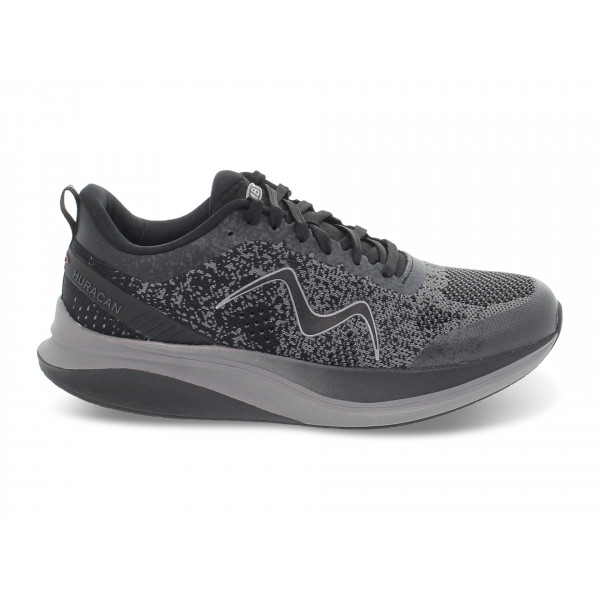 Sneakers MBT HURACAN 3000 LACE UP M in tessuto e ecopelle nero e grigio Uomo Sneakers