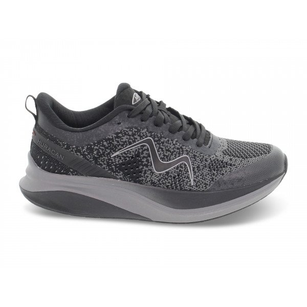 Sneakers MBT HURACAN 3000 LACE UP W in tessuto e ecopelle nero e grigio Donna Sneakers