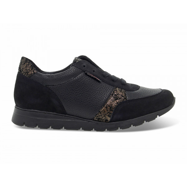Scarpa bassa Mephisto DALILHA MOBILS ERGONOMIC in pelle e camoscio nero Donna Scarpa bassa