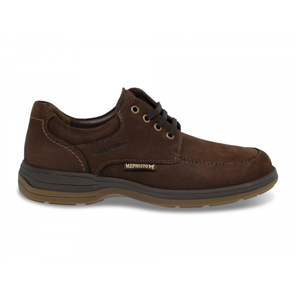 Stringata Mephisto DOUK RIKO in pelle marrone scuro Uomo Stringata
