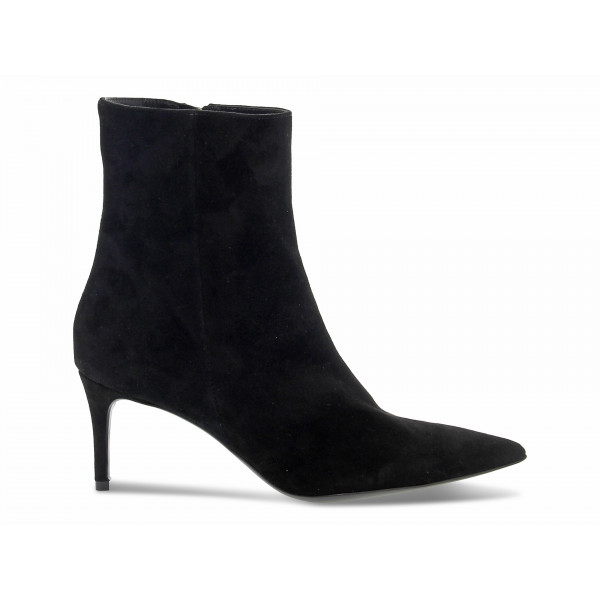 Tronchetto Ncub STIVALETTO ELGANTE in camoscio nero Donna Tronchetto