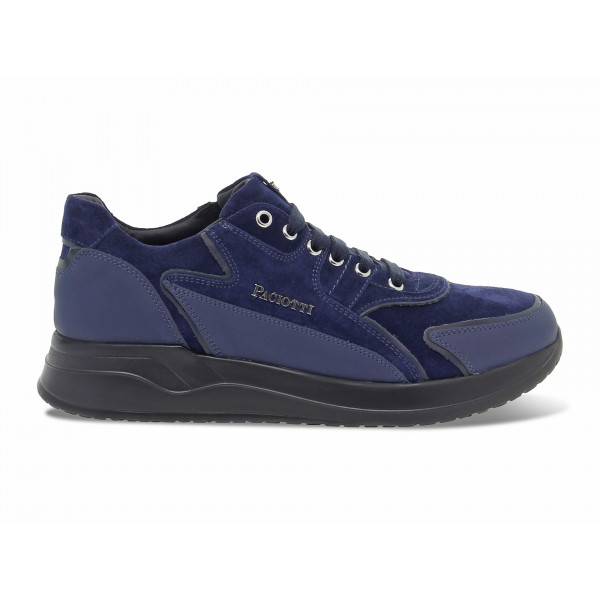 Sneakers Paciotti CRICKET in camoscio e nappa blu Uomo Sneakers