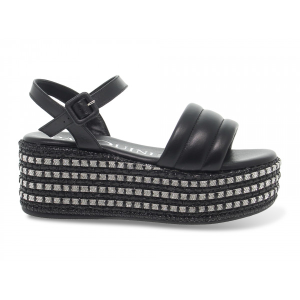 Zeppa Pasquini Calzature - nero e argento Donna Zeppa
