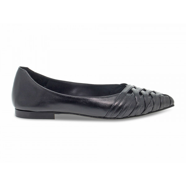 Décolleté Poesie Veneziane GUCCI FLAT in pelle nero Donna Décolleté