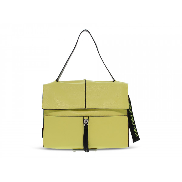 Borsa a tracolla Rebelle CLIO SATCHEL L DOLLARO in pelle lime Donna Borsa a tracolla