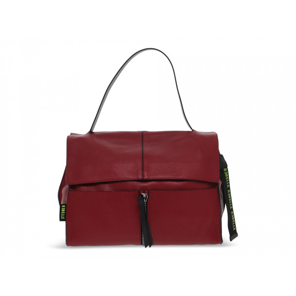 Borsa a tracolla Rebelle CLIO SATCHEL L DOLLARO in pelle rubino Donna Borsa a tracolla