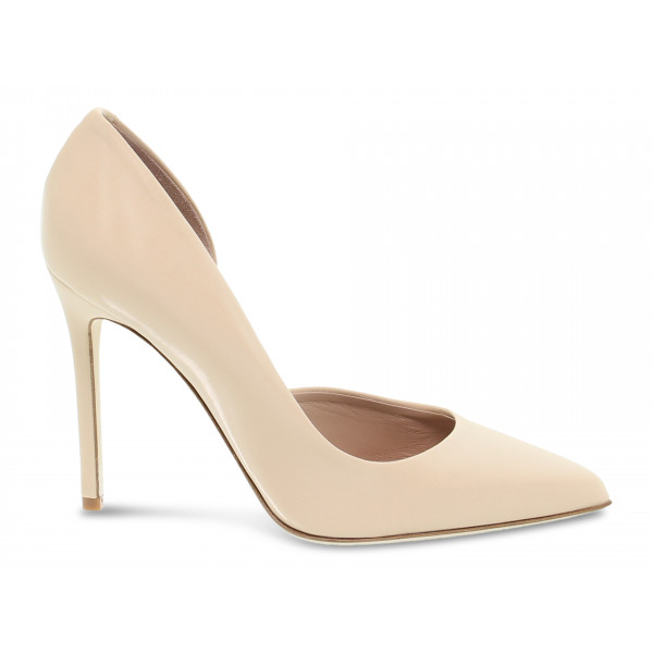 Décolleté Sergio Levantesi in satinato champagne Donna Décolleté