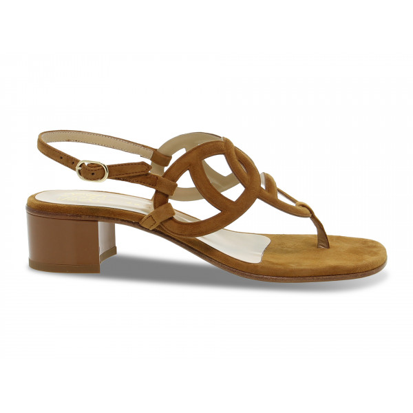 Sandalo basso Siano Via Roma - cuoio Donna Sandalo basso