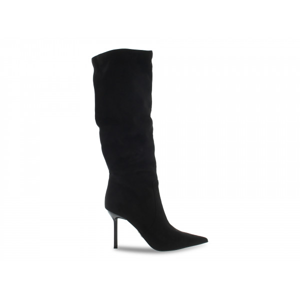 Stivale Steve Madden INTRUDER BLK STRETCH in microfibra e camoscio nero Donna Stivale