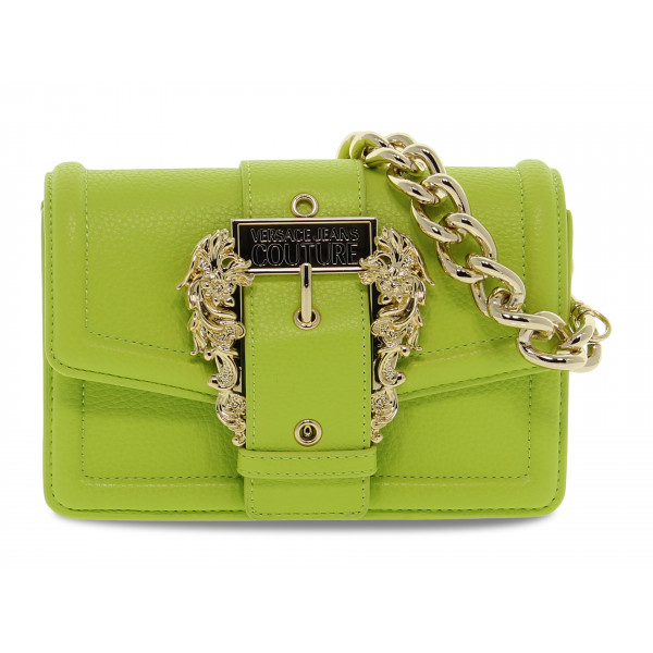 Borsa a mano Versace Jeans Couture JEANS COUTURE RANGE F SKETCH 16 BUCKLE GRAINY in pelle lime