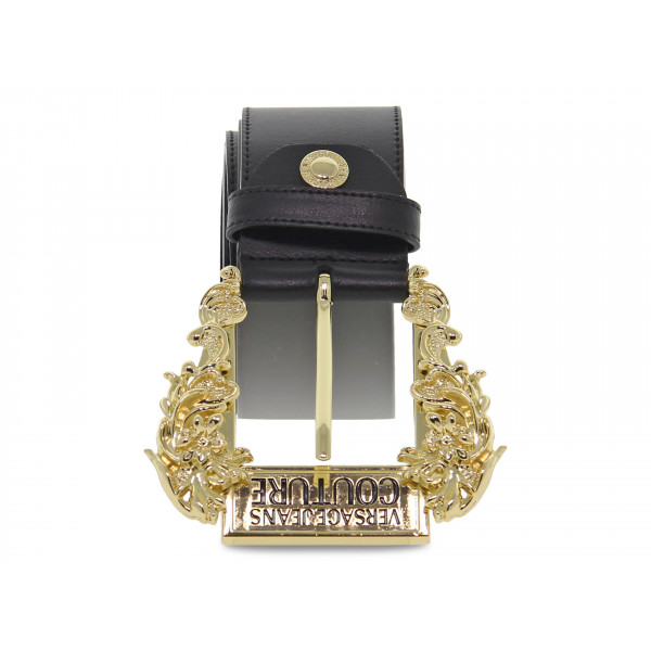 Cintura Versace Jeans Couture JEANS COUTURE LINEA CINTURA BELT H45MM in nappa nero Donna Cintura