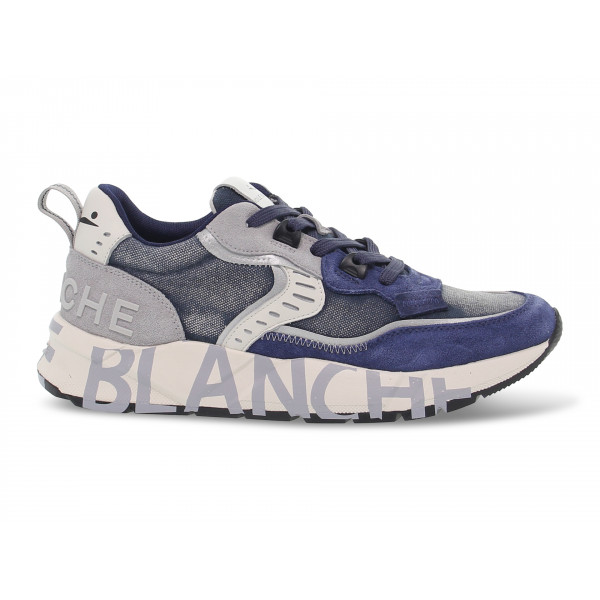 Sneakers Voile Blanche - azzurro e grigio