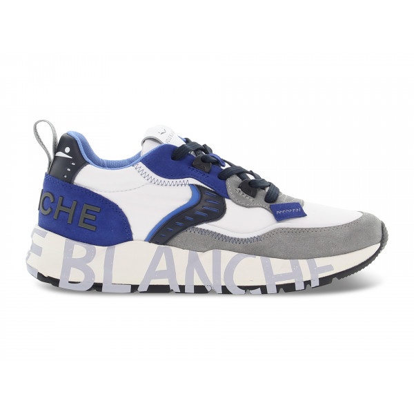 Sneakers Voile Blanche CLUB01 1B53 in pelle e nylon bianco e blu