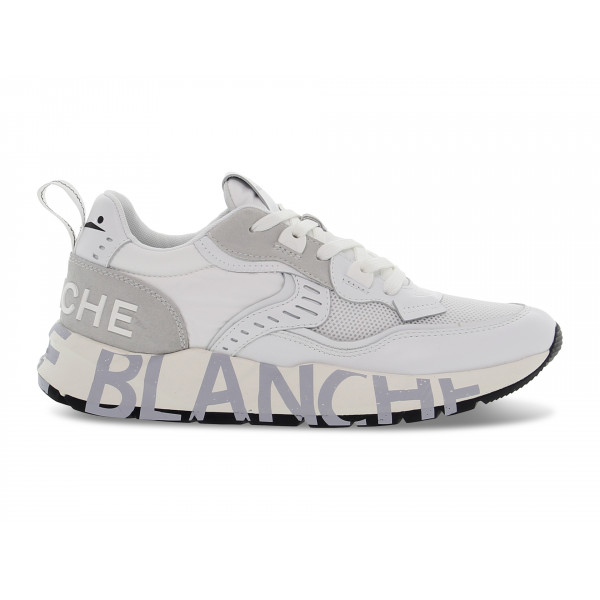 Sneakers Voile Blanche CLUB01 0N01 in pelle e nylon bianco e grigio chiaro Uomo Sneakers