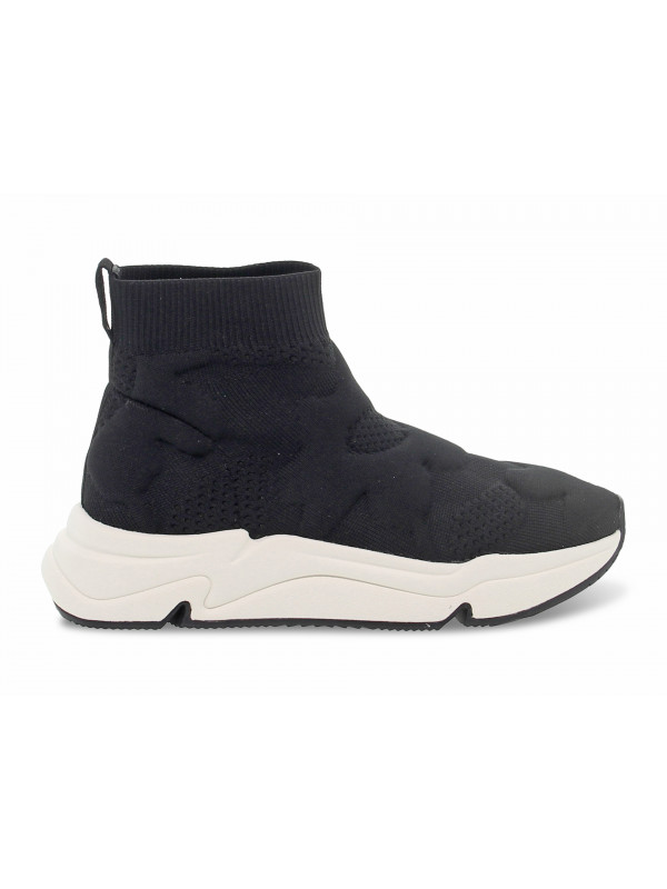 Sneakers Ash KNIT in tessuto nero